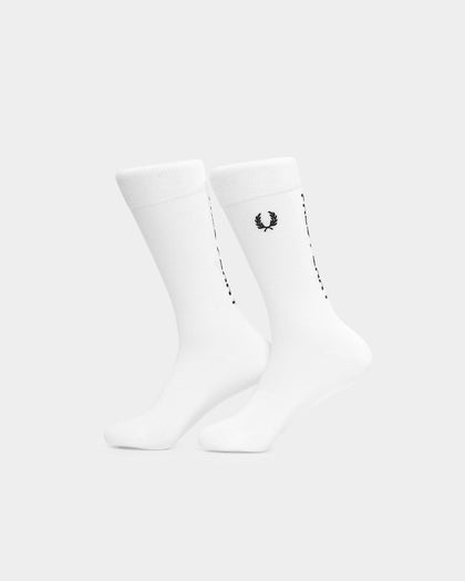 Fred Perry Branded Socks Snow White