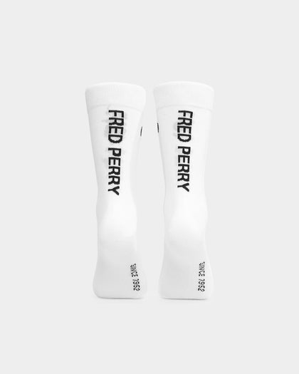 Fred Perry Branded Socks Snow White