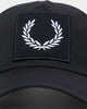 Fred Perry Laurel Wreath Branded Cap Black