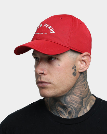 Fred Perry Tricot Arch Branded Cap Blood