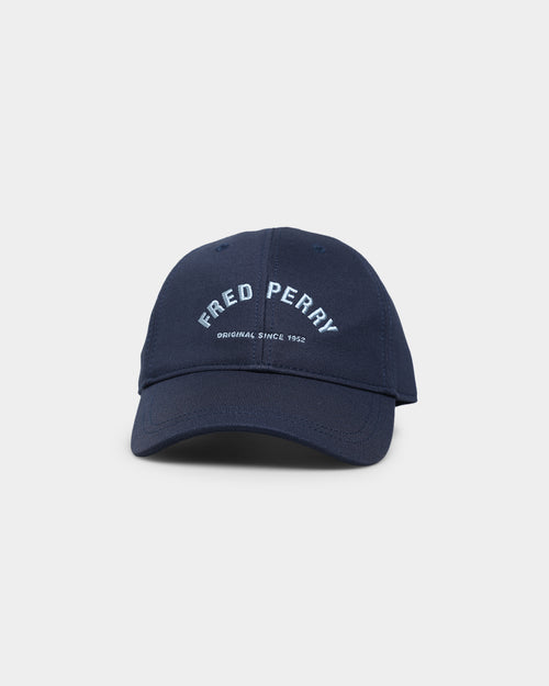 Fred Perry Tricot Arch Branded Cap Dark Airforce