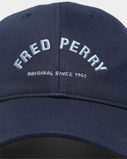 Fred Perry Tricot Arch Branded Cap Dark Airforce