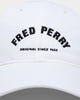 Fred Perry Tricot Arch Branded Cap Snow White