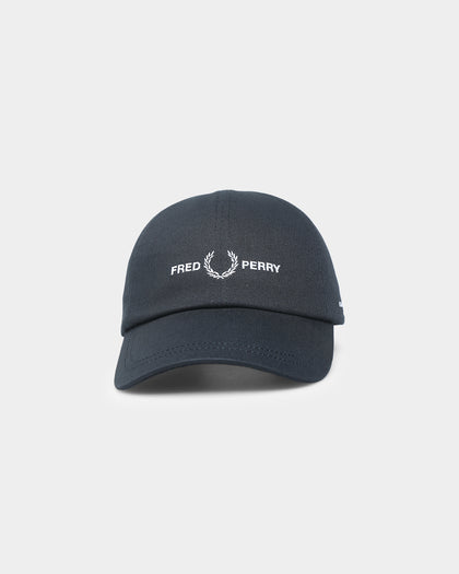 Fred Perry Branded Twill Strapback Black