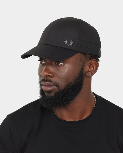 Fred Perry Tonal Tape Tricot Strapback Black