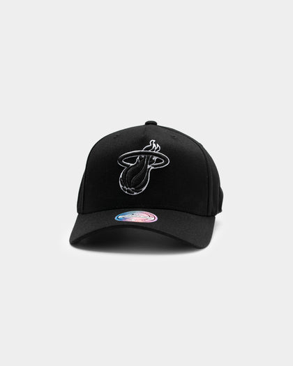 Mitchell & Ness Miami Heat 110 Pinch Snapback Black/White