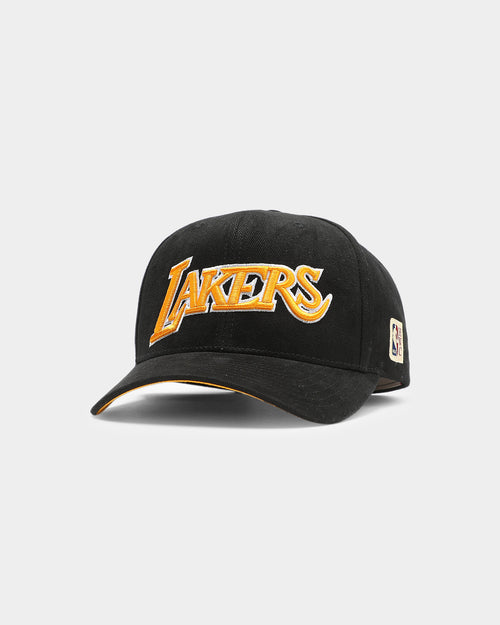 Mitchell & Ness Los Angeles Lakers Hardwood Classics Pro Crown Snapback Black