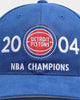 Mitchell & Ness Detroit Pistons Finals History Deadstock Snapback Blue