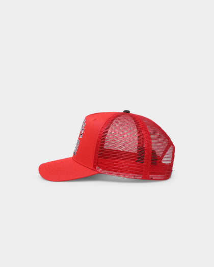 Crooks & Castles Champagne Vandal Mesh Cap Red
