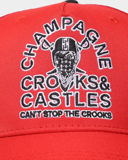 Crooks & Castles Champagne Vandal Mesh Cap Red