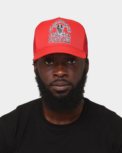 Crooks & Castles Champagne Vandal Mesh Cap Red