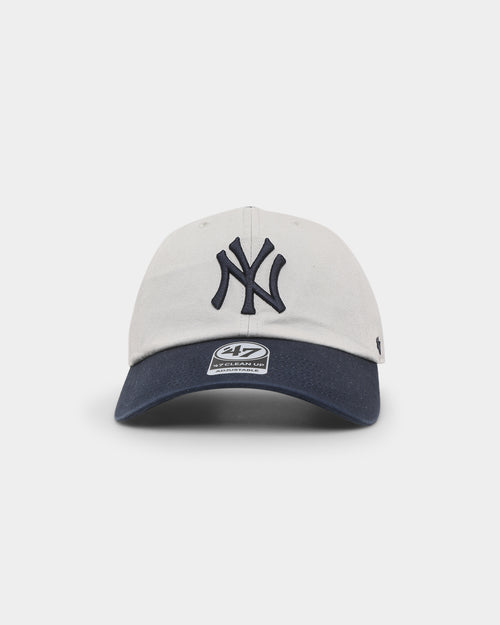 47 Brand New York Yankees Two Tone 47 Clean Up Strapback Grey