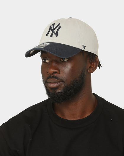 47 Brand New York Yankees Two Tone 47 Clean Up Strapback Grey