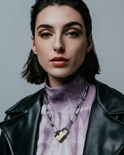 Vitaly Unisex Trespass Chain Necklace Stainless Steel