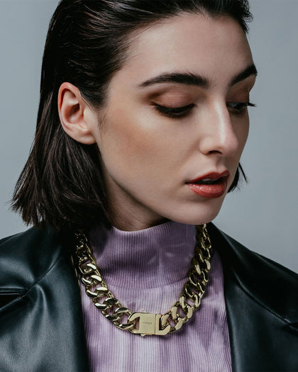 Vitaly Unisex Riot Cuban Chain Gold