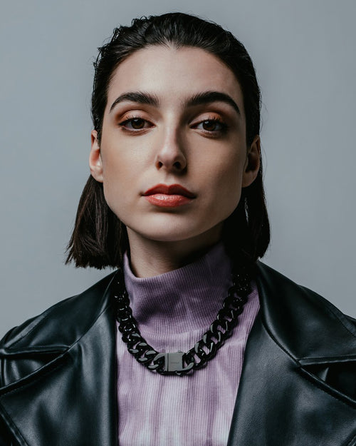 Vitaly Unisex Riot Cuban Chain Black