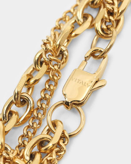 Vitaly Unisex Strain Bracelet Gold