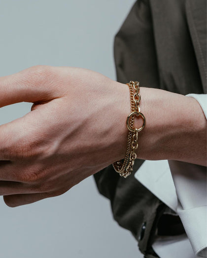 Vitaly Unisex Strain Bracelet Gold