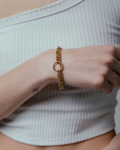 Vitaly Unisex Strain Bracelet Gold