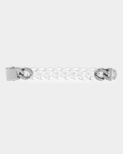 Vitaly Unisex Static Bracelet Clear/Stainless Steel