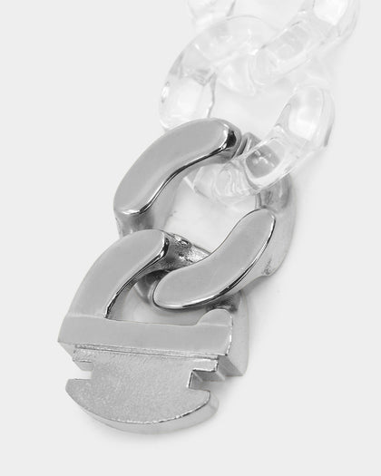 Vitaly Unisex Static Bracelet Clear/Stainless Steel