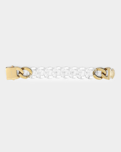 Vitaly Unisex Static Bracelet Clear/Gold