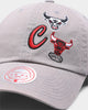 Mitchell & Ness Chicago Bulls Patch Dad Hat Strapback Grey