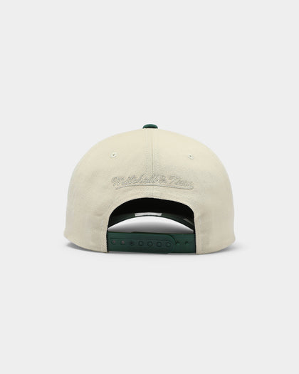 Mitchell & Ness Seattle Sonics Pro Crown Snapback Off White/Green