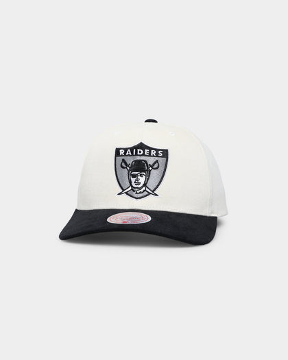 Mitchell & Ness Las Vegas Raiders Pro Crown Snapback Off White/Black