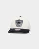 Mitchell & Ness Las Vegas Raiders Pro Crown Snapback Off White/Black