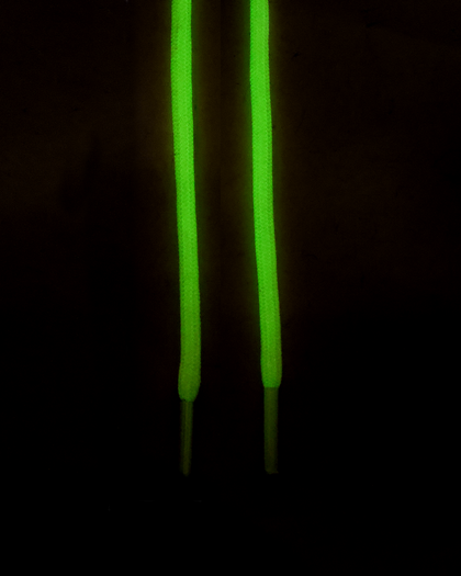 Lacespace Glow In The Dark Rope Laces White/Glow Green