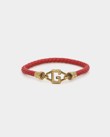 Guess Mainline G Squared Bracelet Gold/Red