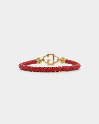 Guess Mainline G Squared Bracelet Gold/Red