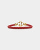 Guess Mainline G Squared Bracelet Gold/Red