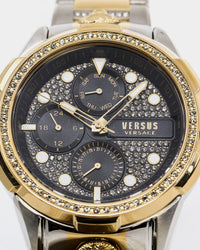 Versus Versace 6eme Arrondissement Crystal Watch Yellow Gold