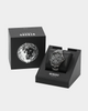 Versus Versace 6eme Arrondissement Crystal Set Gunmetal Watch Gunmetal