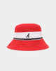 Kangol Bermuda Stripe Bucket Scarlet