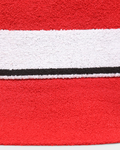 Kangol Bermuda Stripe Bucket Scarlet