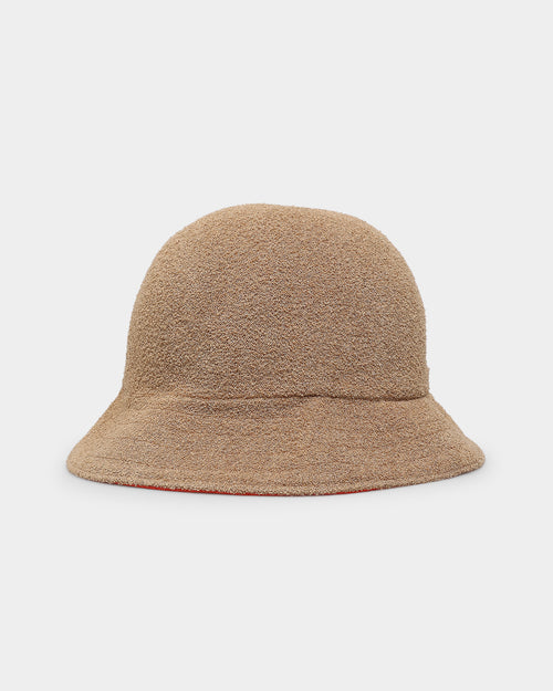 Kangol Flip It Reverse Casual Bucket Hat Oat/Cherry Glow