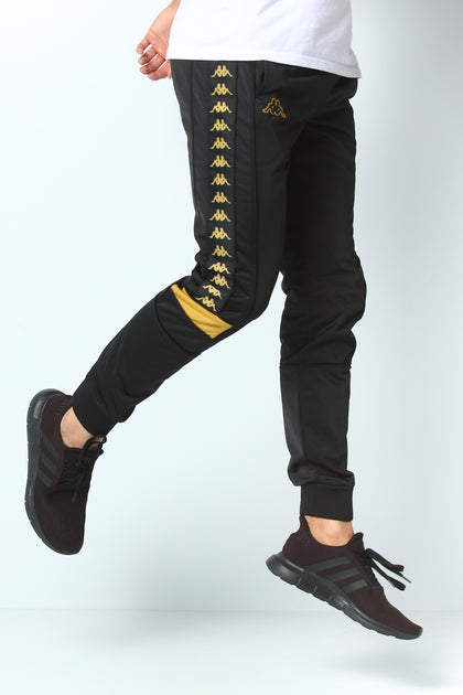 Kappa 222 Banda Mems Slim Pant Black/Gold