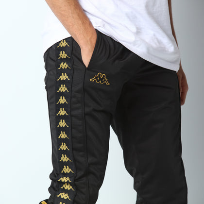 Kappa 222 Banda Mems Slim Pant Black/Gold