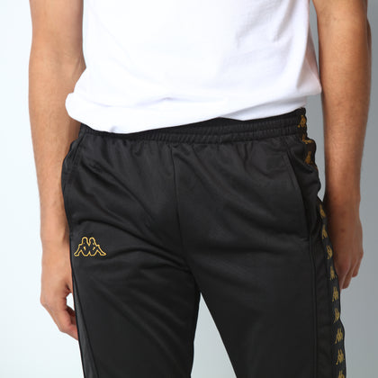 Kappa 222 Banda Mems Slim Pant Black/Gold