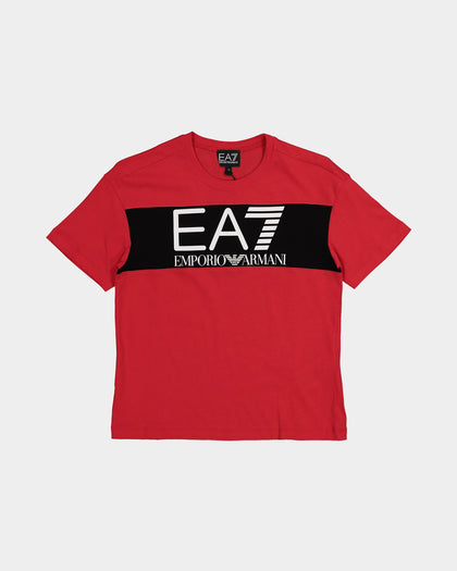 EA7 Emporio Armani Kids' P28 T-Shirt Racing Red