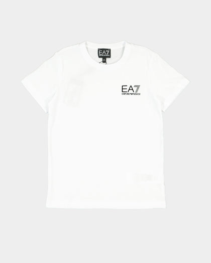Emporio Armani Kid's Small Logo T-Shirt White