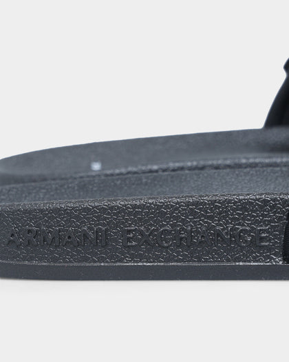 Armani Exchange Poolside Sandals Black