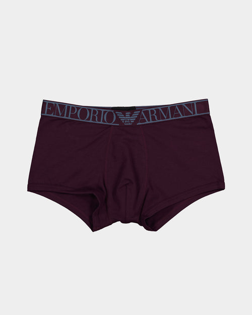 Emporio Armani Cotton Trunks Plum