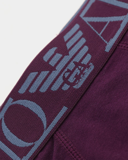 Emporio Armani Cotton Trunks Plum