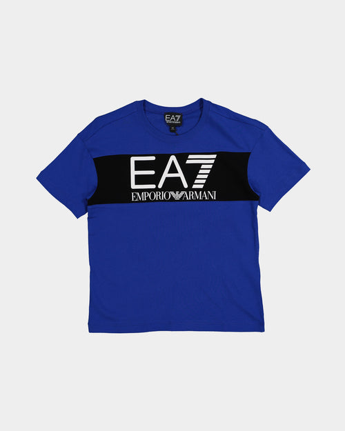 EA7 Emporio Armani Kids' P28 T-Shirt Royal Blue