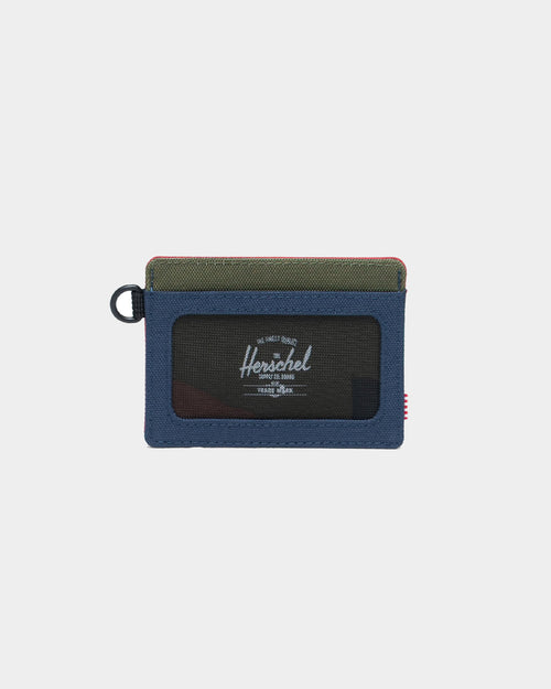 Herschel Bag Co. Men's Charlie ID RFID Wallet Navy/Red/Camo