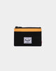 Herschel Bag Co Men's Oscar RFID Wallet Black Crosshatch/Black Ripstop/Blazing Orange